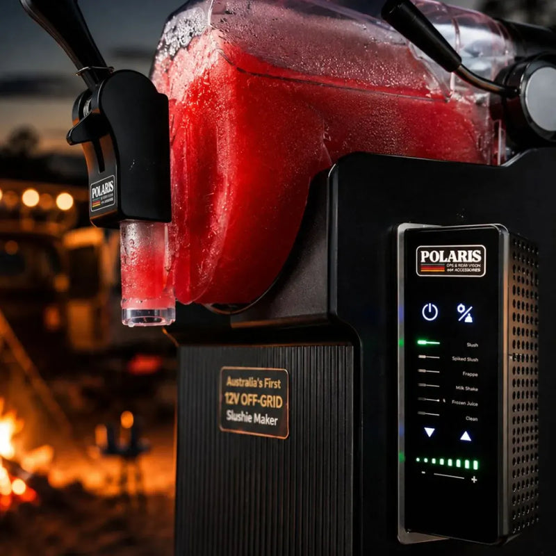 Polaris 12V slushie machine in use