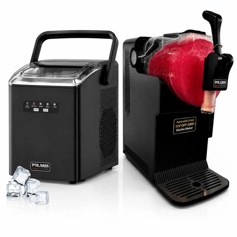 Polaris 12V Ice Maker and Slushie Machine Bundle