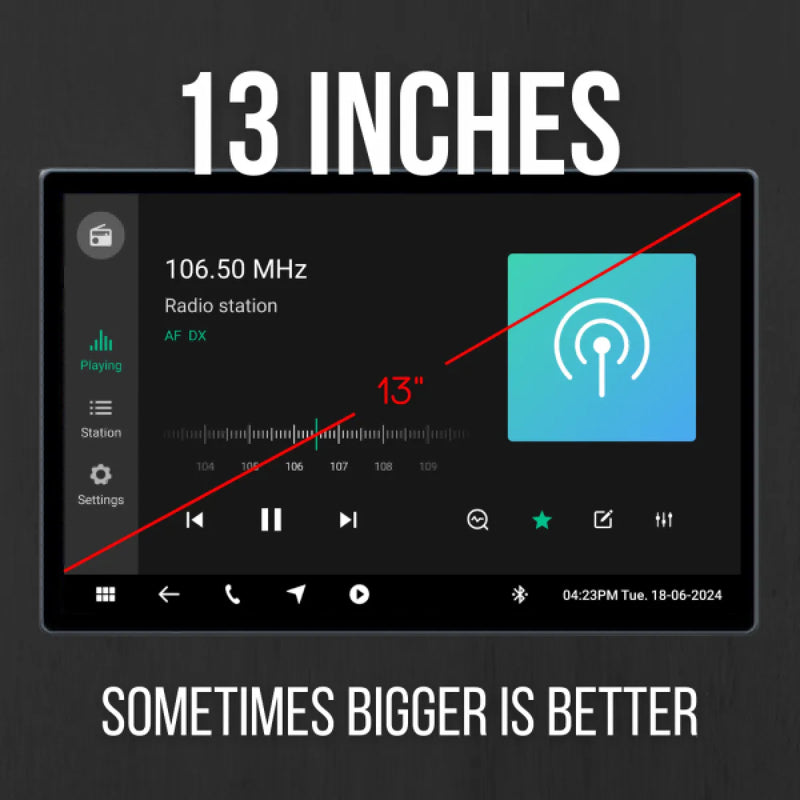 Polaris 200 Maxx 9″ Head Unit to Suit Toyota Landcruiser GXL | 2016-2022 - 13’’ Screen Upgrade