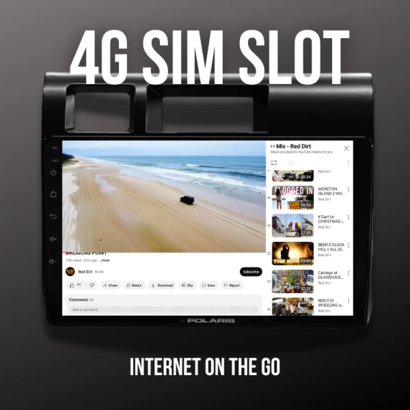 Polaris 9’’ Head Unit to Suit Toyota LandCruiser 70 Series | 2024 +