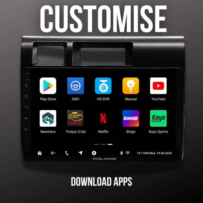 Polaris 9’’ Head Unit to Suit Toyota LandCruiser 70 Series | 2024 +