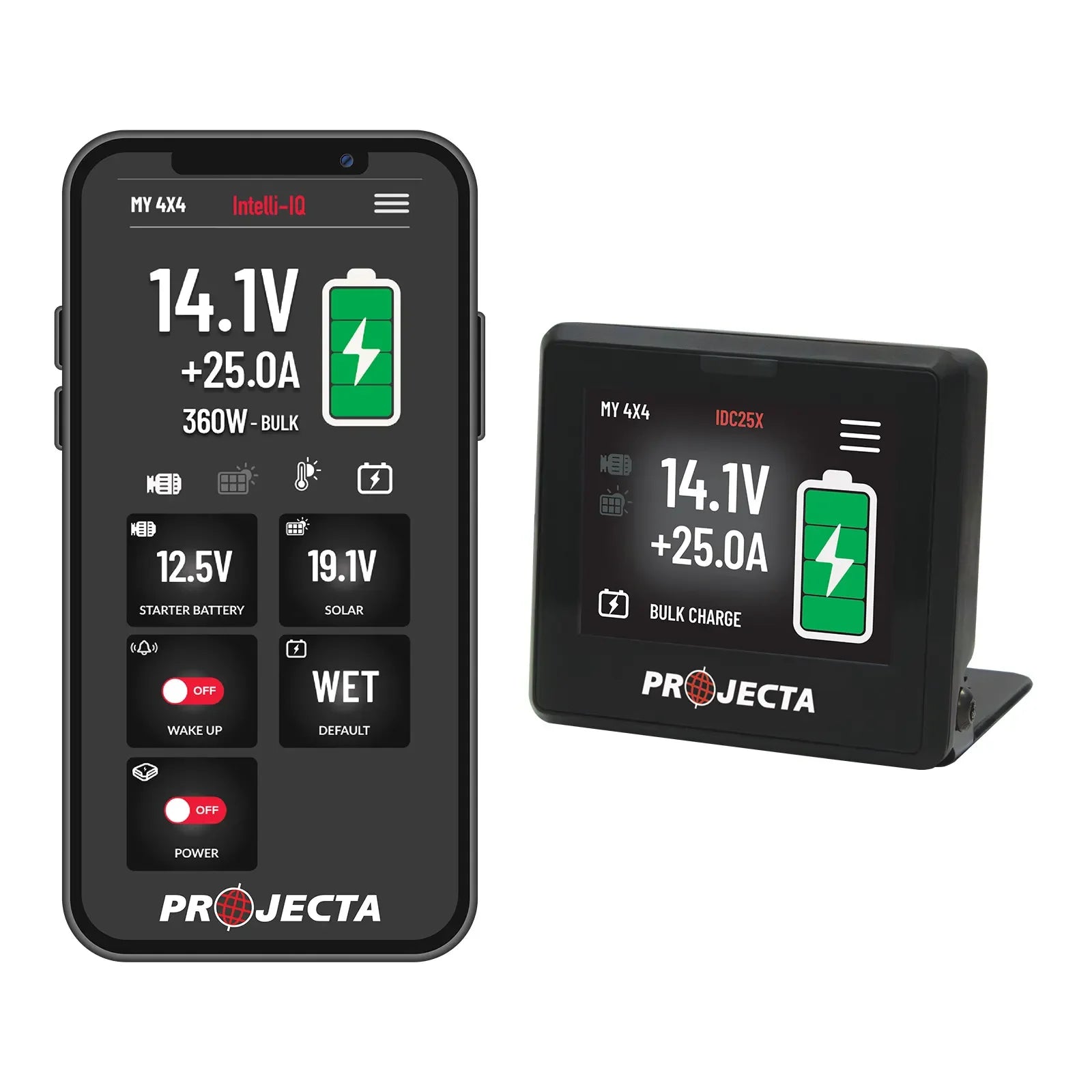 Optional Intelli-IQ interface and smartphone monitoring display