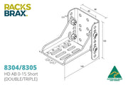 RacksBrax HD Adjustable Brackets - Brackets