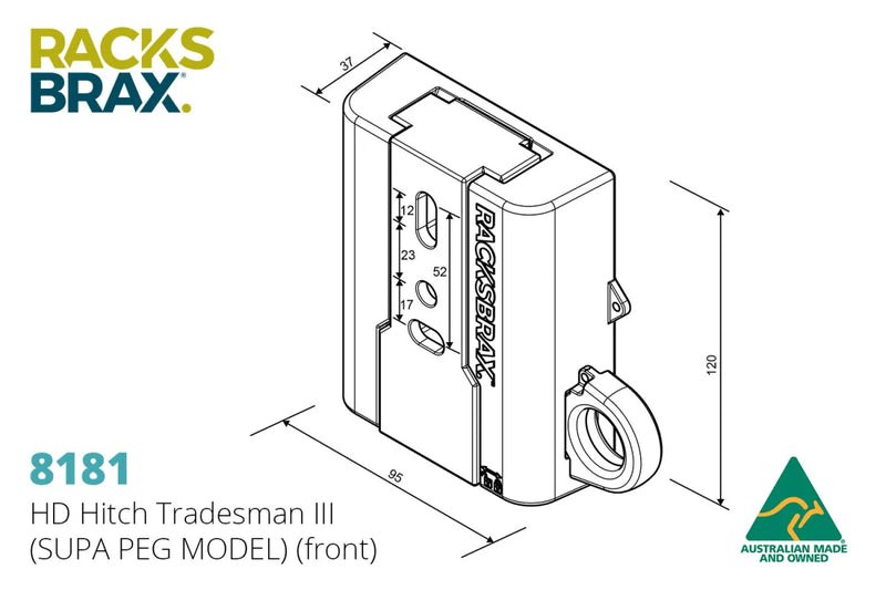 RacksBrax HD Hitch Tradesman Iii - Brackets