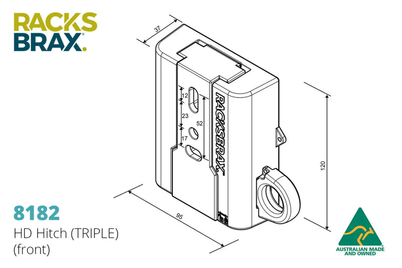 RacksBrax HD Hitch (Triple) - Brackets