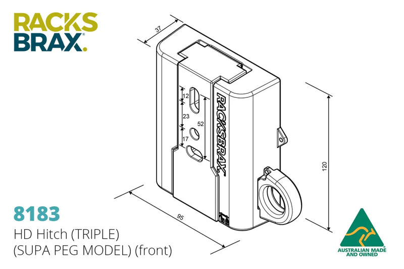 RacksBrax HD Hitch (Triple) - Brackets