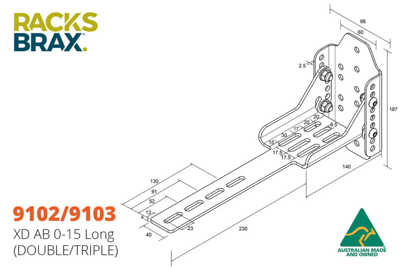 RacksBrax XD Adjustable Brackets - Brackets