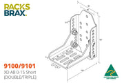 RacksBrax XD Adjustable Brackets - Brackets
