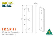 RacksBrax XD Awning Connector - Brackets