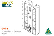 RacksBrax XD Wall Mount - PAIR (9010) - Brackets