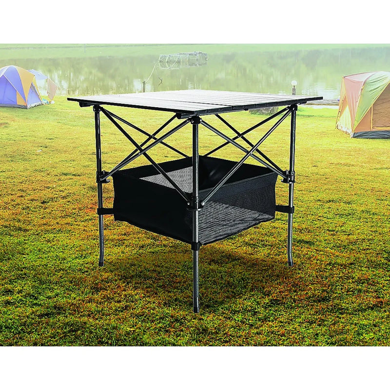 Folding Collapsible Camping Table Caravan RV Heavy Duty Steel & Aluminium - Home & Garden > BBQ