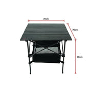 Folding Collapsible Camping Table Caravan RV Heavy Duty Steel & Aluminium - Home & Garden > BBQ