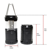 Collapsible LED camping lantern with extendable handle from Randy & Travis 2 Pack, ideal for camping