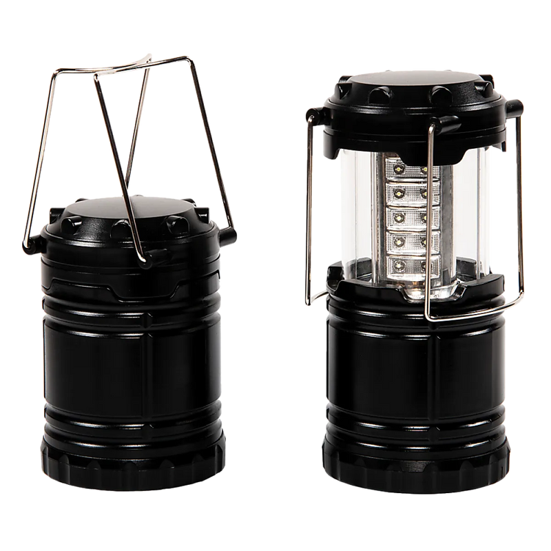 Portable LED camping lantern with collapsible design from Randy & Travis 2 Pack