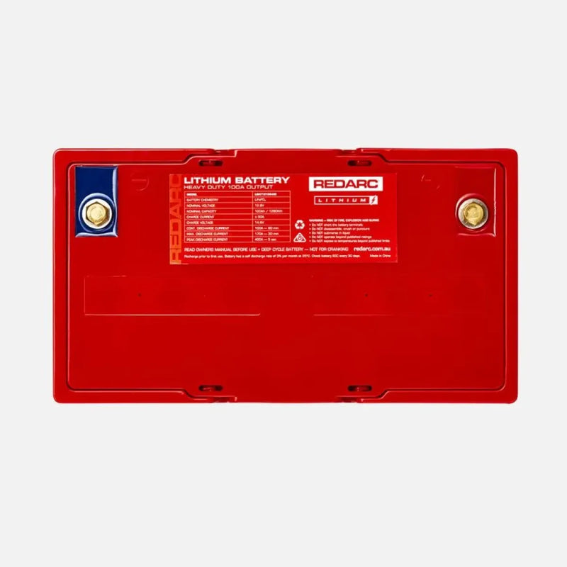 Redarc 12V 100Ah Heavy Duty Lithium Deep Cycle Battery