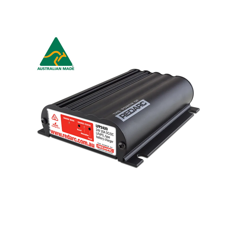 Redarc 20A Under Bonnet Lifepo4 Battery Charger | 24V - Battery Charger