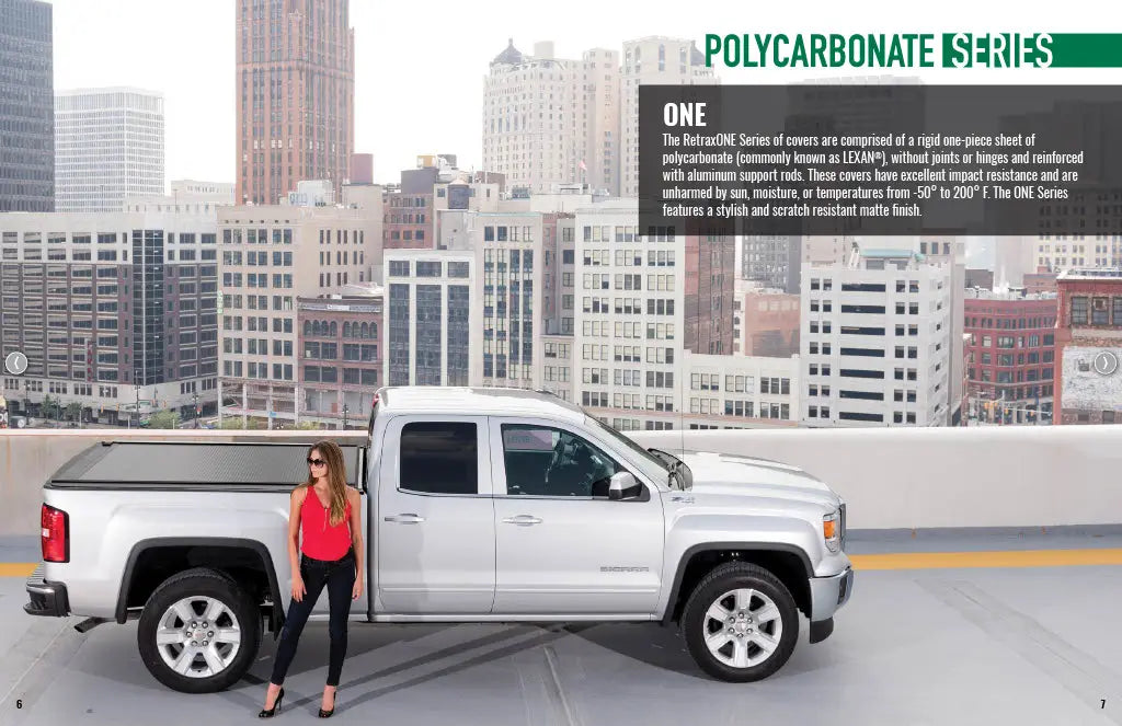 RetraxONE XR Manual Polycarbonate Retractable Bed Cover for Chevrolet / RAM / Ford / Toyota / Isuzu / Mazda / Nissan / Volkswagen