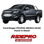 RidePro 4x4 Suspension Lift Kit to suit Ford Ranger PX1/PX2 | 08/2011-2018