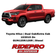RidePro 4x4 Suspension Lift Kit to suit Toyota Hilux Dual / Extra Cab | 10/2015-On
