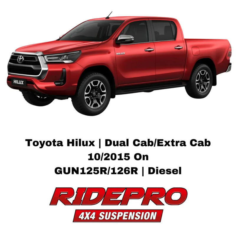 RidePro 4x4 Suspension Lift Kit to suit Toyota Hilux Dual / Extra Cab | 10/2015-On