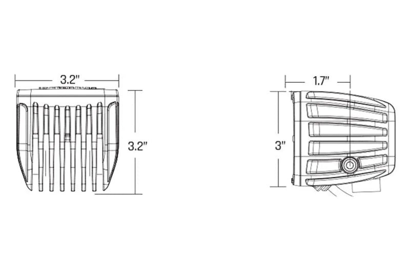 Rigid Industries 3 Inch Radiance Series Broad Spot LED POD Lights - Vehicle Lighting