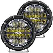 Rigid Industries 360 Series 6’’ LED Off Road Drive Optic Lights with Blue or White Backlight White