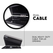 Under Tray Tool Box Underbody Pair Set 750mm Black Steel - Outdoor > Others