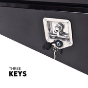 Under Tray Tool Box Underbody Pair Set 750mm Black Steel - Outdoor > Others