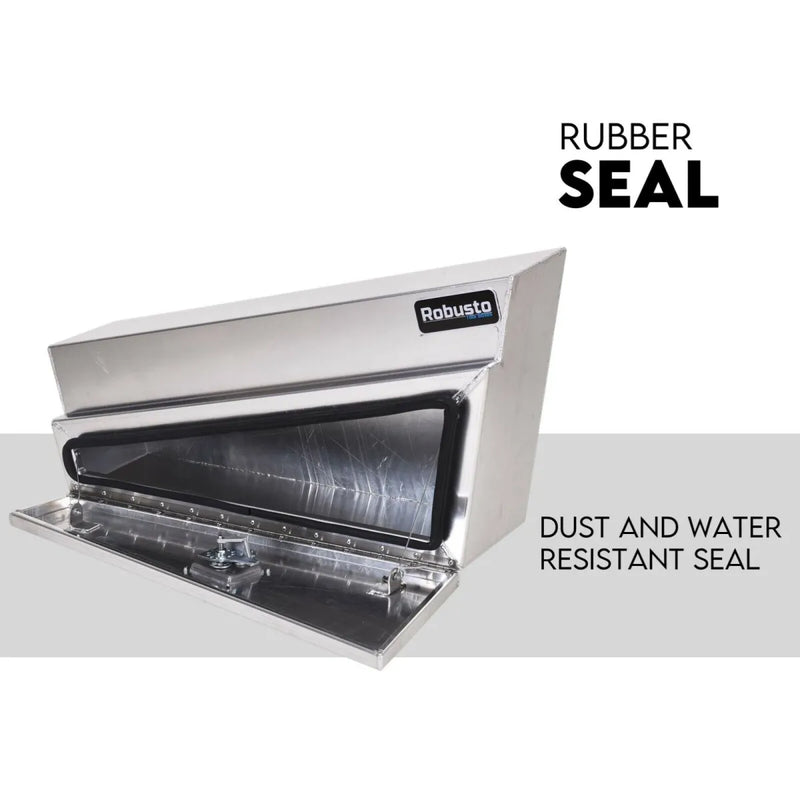 Robusto Aluminium Under Tray Tool Box with stainless steel appliance and waterproof dust-resistant tray tool