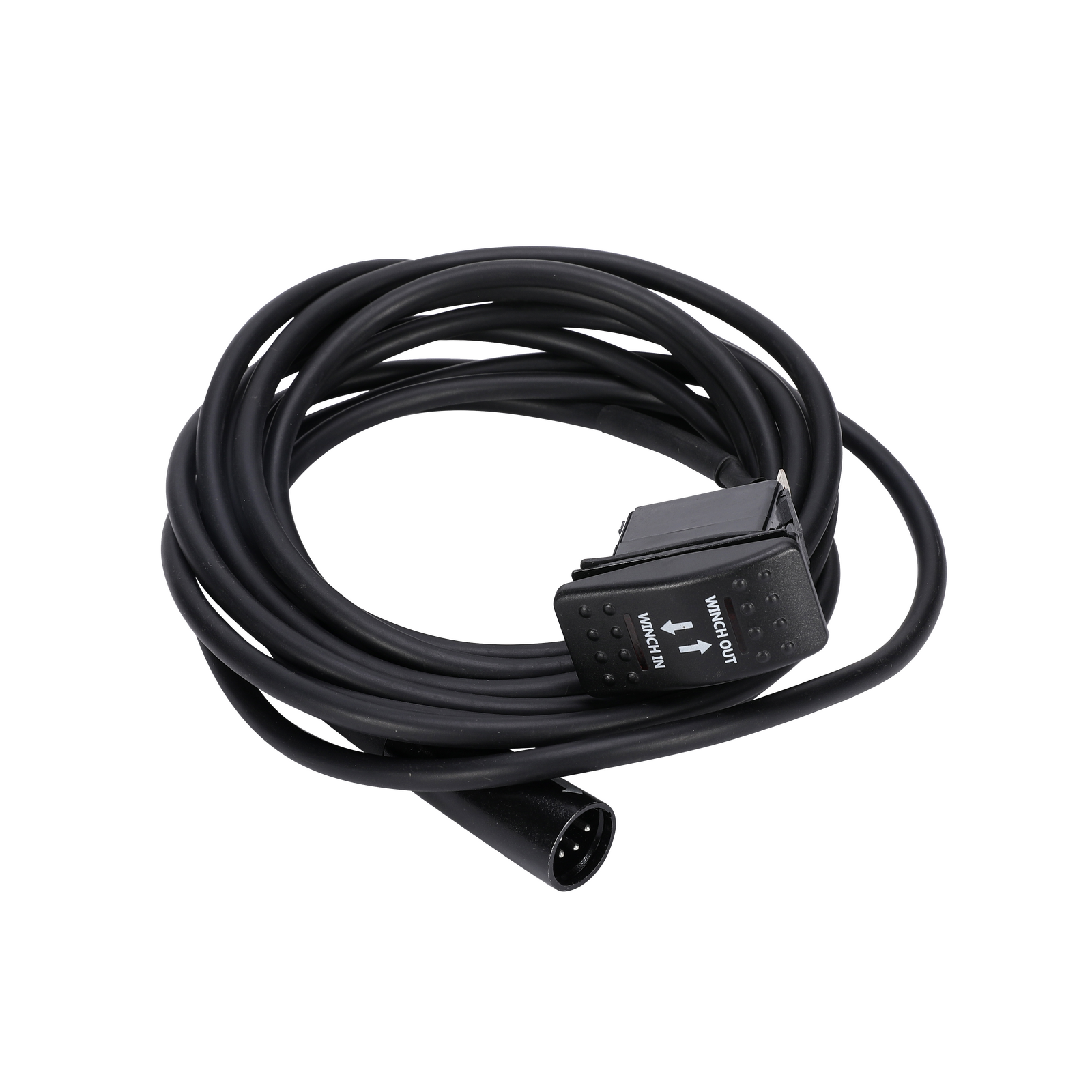 Black extension cable with connectors for Runva 11XP Premium Red Edition Winch