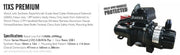 Black Air Compressor for Runva 11XS Premium Winch with Synthetic Rope and High Line Pull