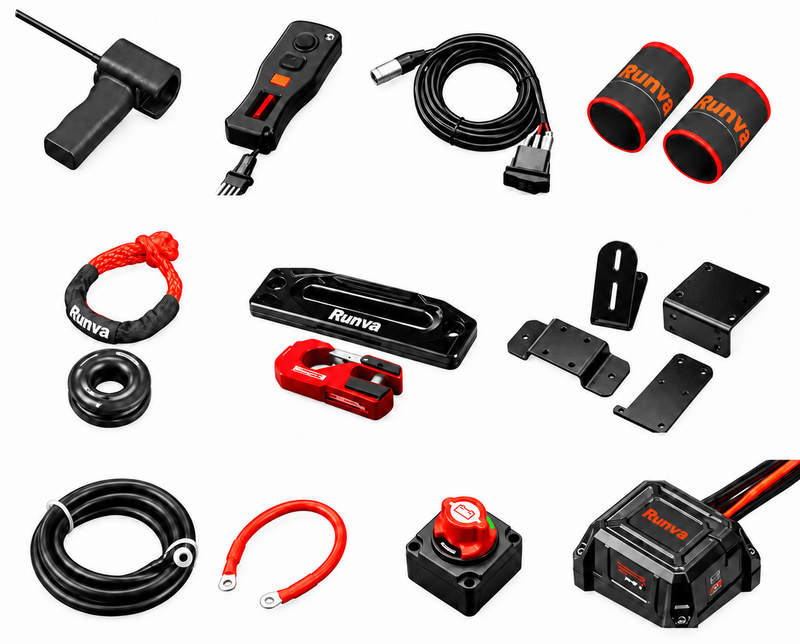 Runva 13Expedition Winch with Synthetic Rope