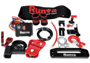 Collection of Runva 13XP Premium off-road winching equipment with synthetic rope