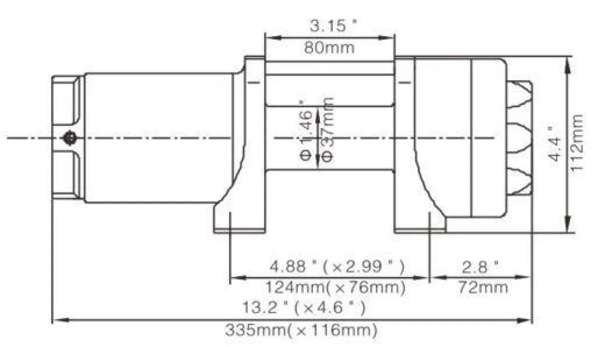 Runva 3.5P 12V/24V Winch with Steel Cable