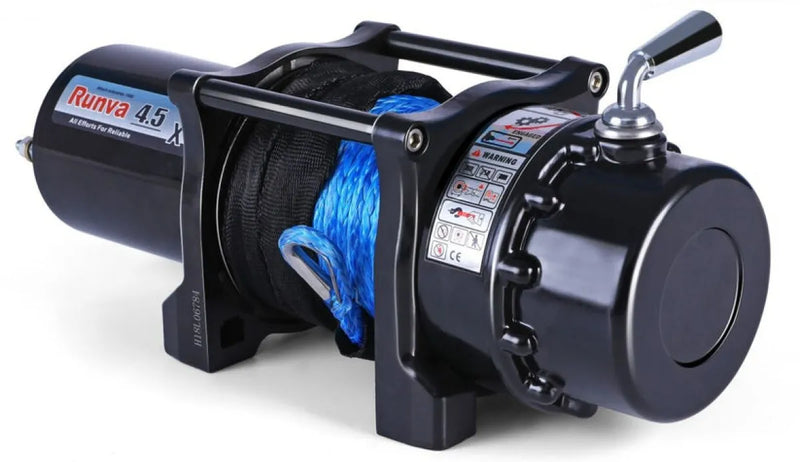 Runva 4.5X 12V/24V ATV/Utility Winch Kit with Synthetic Rope