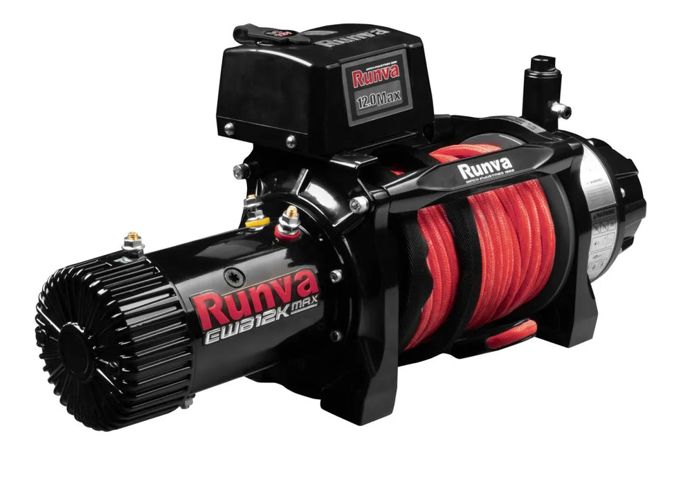 Runva EWB12K MAX 12V Winch with Armortech Synthetic Rope