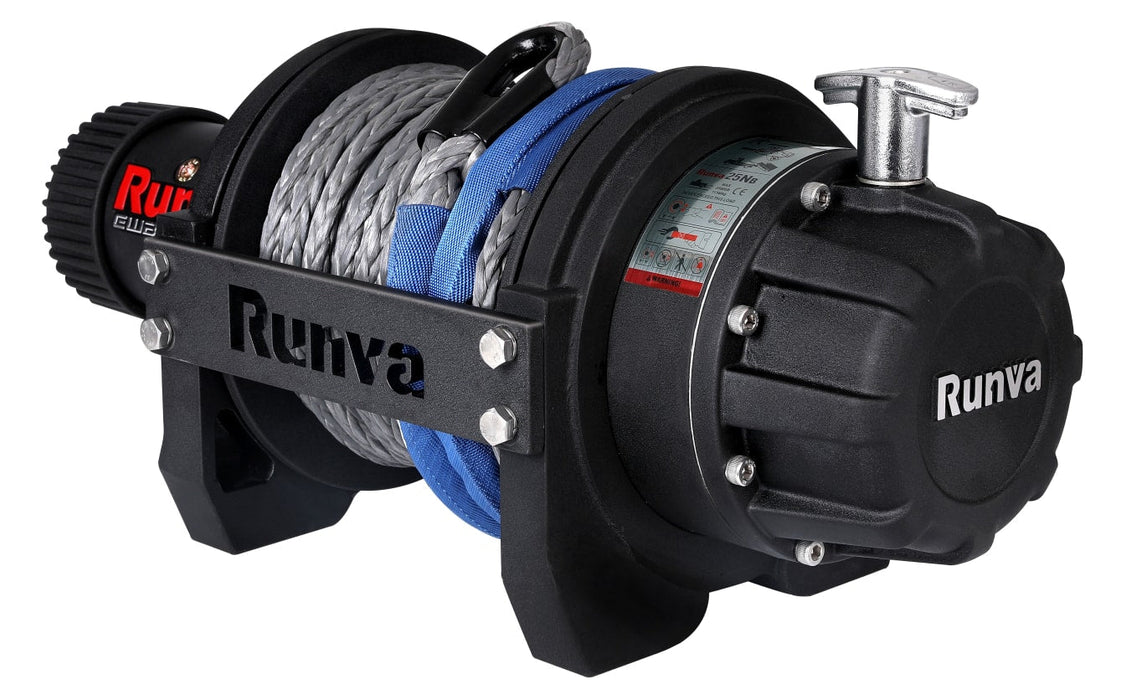 Runva EWB25000 Premium 24V Winch with Synthetic Rope - Electric Winch