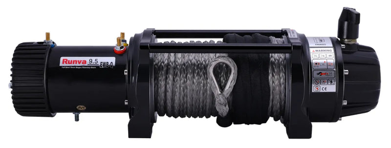 Runva EWB9500-Q Premium EVO electric winch with steel cable spool for heavy duty hauling