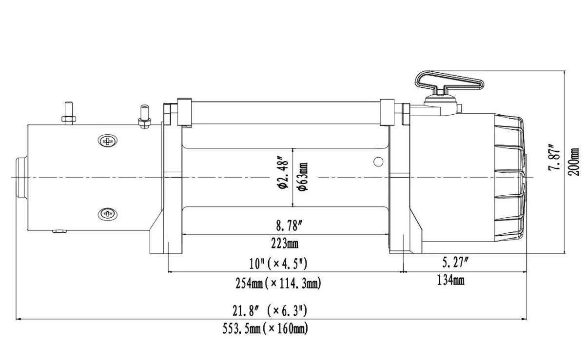 Runva EWV12000 Ultimate 12V Winch with Synthetic Rope - Electric Winch