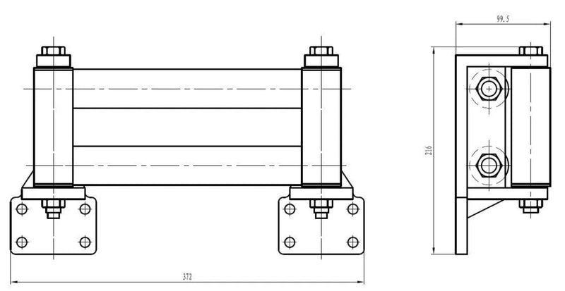 Runva HWP/HWX20000 Roller Fairlead