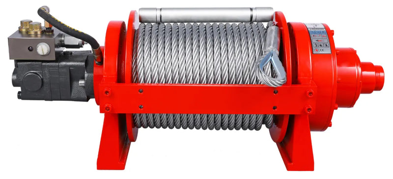 Runva HWP20000YP Industrial Hydraulic Winch with Steel Cable