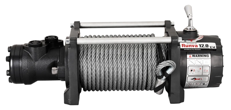 Runva HWX12000 Hydraulic Winch with Steel Cable