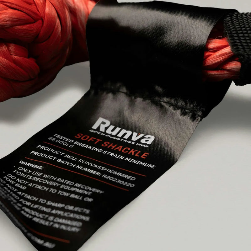 Runva Recovery Soft Shackle | Red