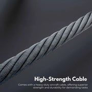 Tightly twisted metal cable with spiral pattern for Rynomate 4-Ton Hand Winch Puller