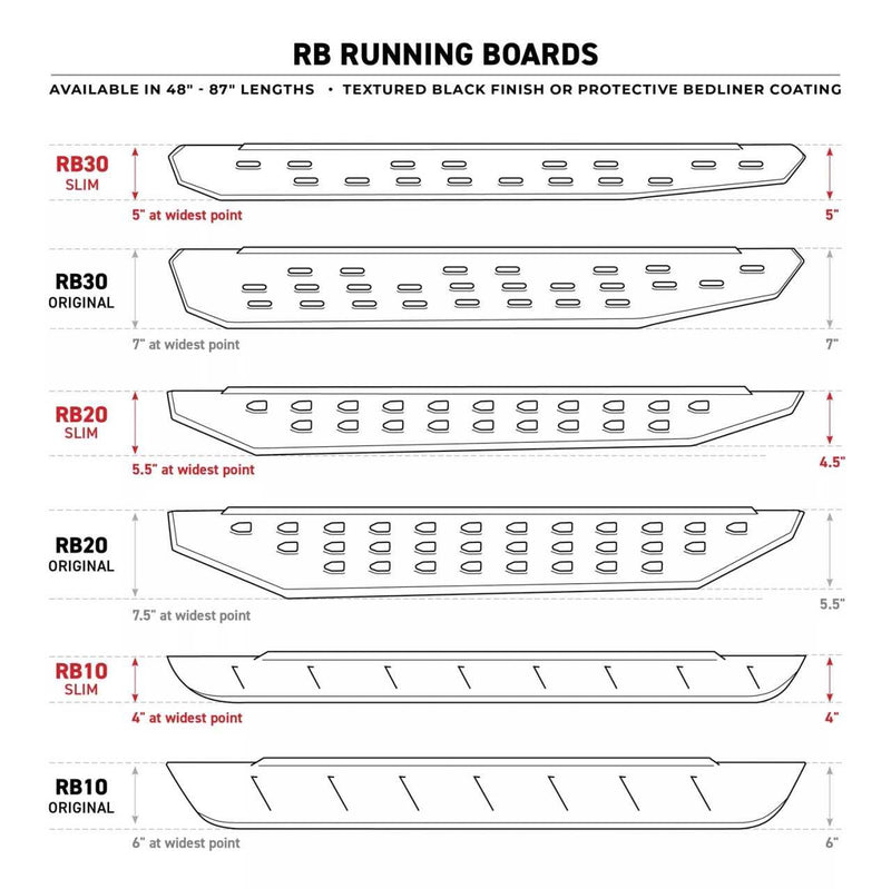 Go Rhino RB20 Running Boards for LDV T-60/MAX | 2022+