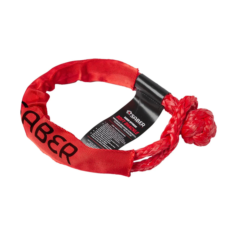 Saber Offroad 12,000kg Soft Shackles with Protective Sheath - Winch Accessories