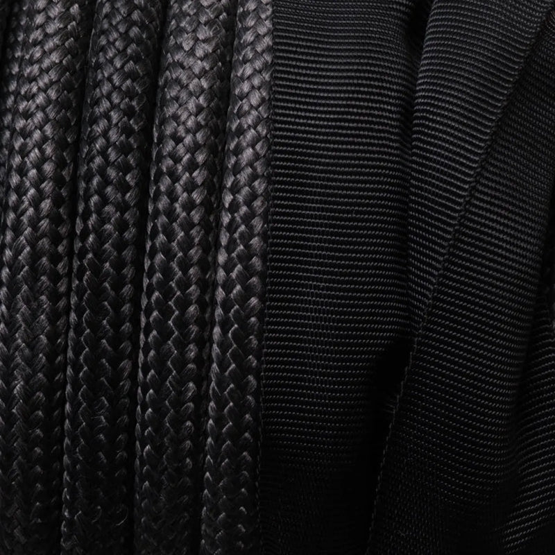 Saber Offroad 30M SaberPro Double Braided Winch Rope | Black - Winch Rope/Cable