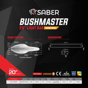 Saber Offroad Bushmaster 20″ Light Bar | Combo Beam - Light Bars