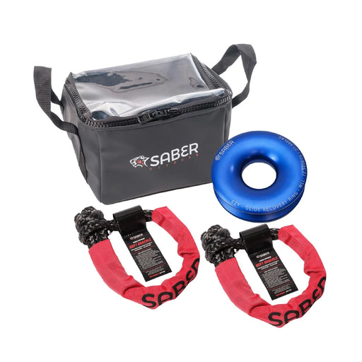 Saber Offroad Ezy-Glide Recovery Ring and Soft Shackles Bundle