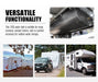 120L Poly Water Tank Camper Trailers Caravans 4X4 4WD Truck Universal | Black - Water Tank